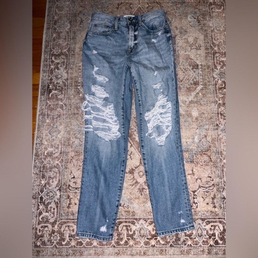 Pistola jeans destroyed Size 26. Cotton Rayon Blend